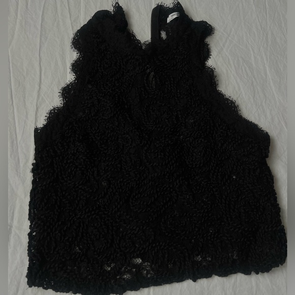 black Zara lacy top size S - Picture 2 of 4